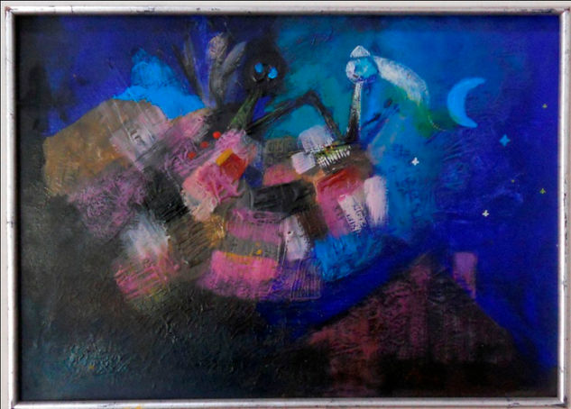 "Nocturno" Oil Panel Landscaping