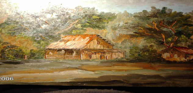 CASONA DEL  BOSQUE Oil Canvas Landscaping