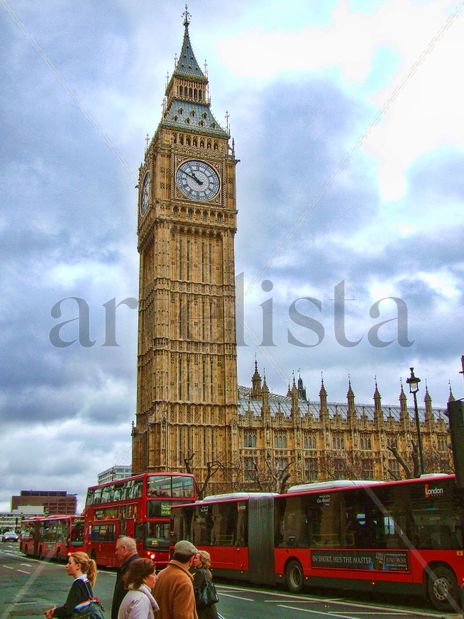 Big Ben & London buses