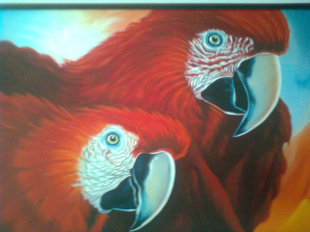 Las Guacamayas Oil Canvas Animals