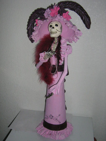 Catrina 2 Floral art Pottery and ceramics