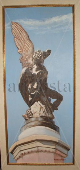 angel caido-madrid Oil Canvas Figure Painting