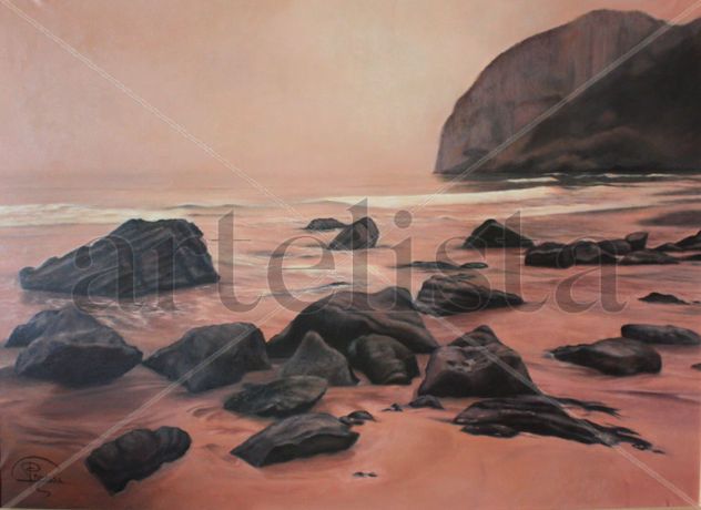 "Playa mágica". Óleo sobre lienzo