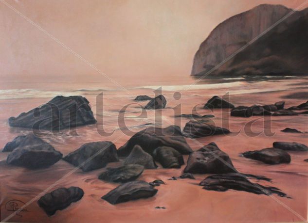 "Playa mágica". Óleo sobre lienzo 