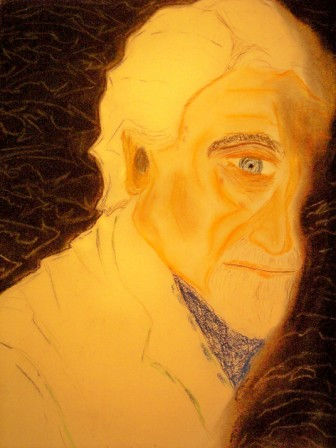 Pablo Armando Fernandez Pastel Card Portrait