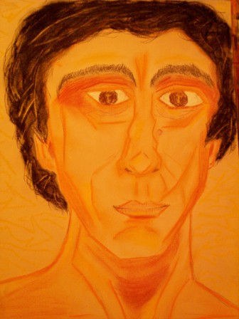 Reinaldo Arenas Pastel Cartulina Retrato