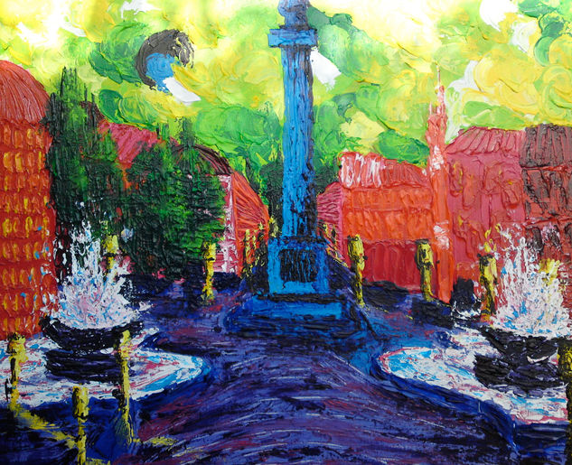 Trafalgar Square, London Acrylic Canvas Landscaping