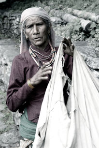 Mujer en Annapurna