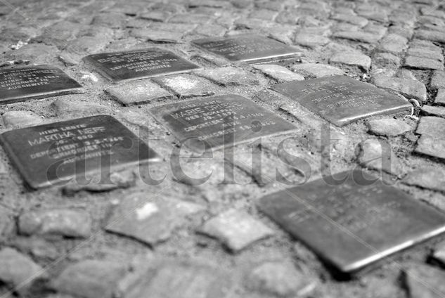 Stolpersteine Architecture and Interiorism Black and White (Digital)