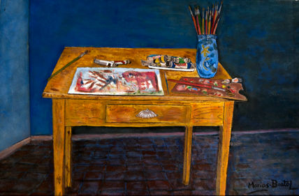 Mesa del pintor