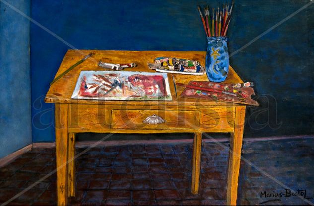 Mesa del pintor 