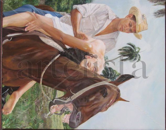 El Rapto? Oil Canvas Landscaping