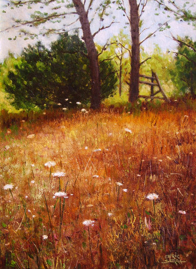 Verano en el bosque / Summer in the forest. Oil Canvas Landscaping