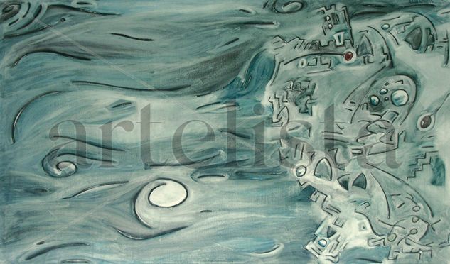 tormenta marina Oil Canvas Landscaping