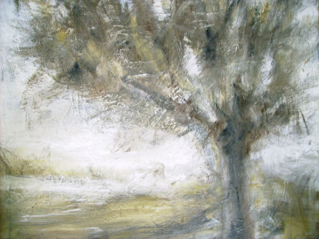 Arbre blanc Oil Canvas Landscaping