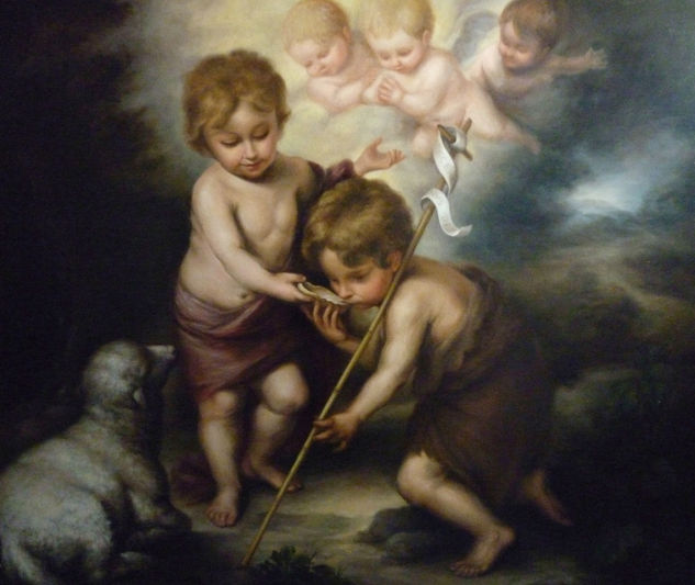 Los Niños de la concha (Copia del Museo del Prado) Óleo Lienzo Figura