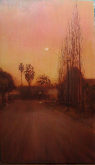 libano rosa Oil Canvas Landscaping