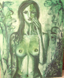 Mujer en verde