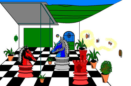 Patio damero