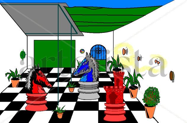 patio damero