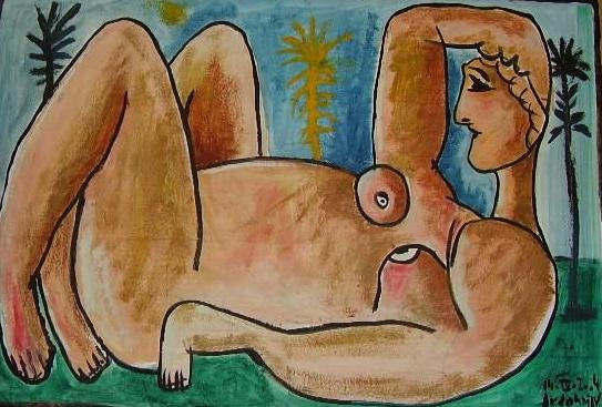 MUJER AL SOL