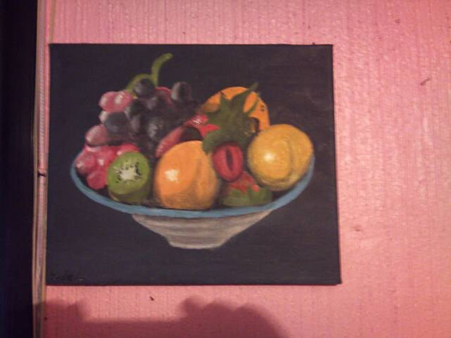 "El Color de las Frutas" Oil Canvas Still Life Paintings