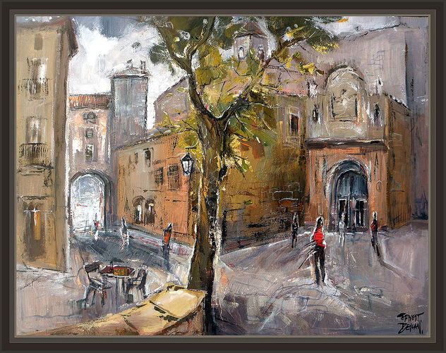 SOLSONA-LLEIDA-LERIDA-CATEDRAL-ARTE-PINTURA-PINTURAS-CUADROS-PAISAJES-PINTOR-ERNEST DESCALS-