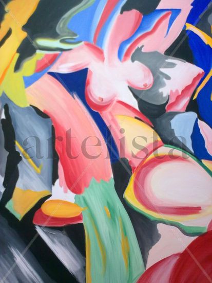 DESNUDO Oil Canvas Figure Painting