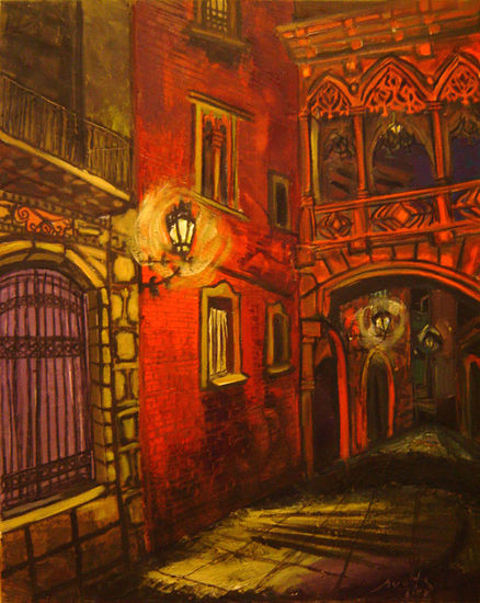 Barrio Gotico 01 Oil Canvas Others