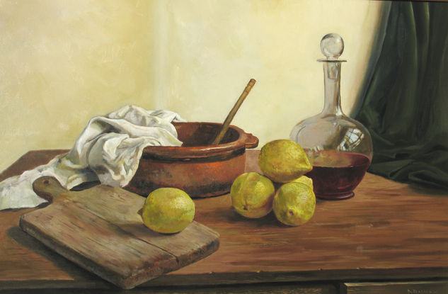 en un rincon del taller Oil Canvas Still Life Paintings