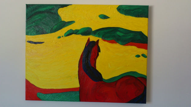 Interpretación de la Obra "Horse in a Landscape" de Franz Marc