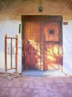 El Atril y la Puerta Oil Canvas Others