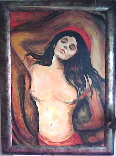 Madonna de Much Oil Canvas Landscaping