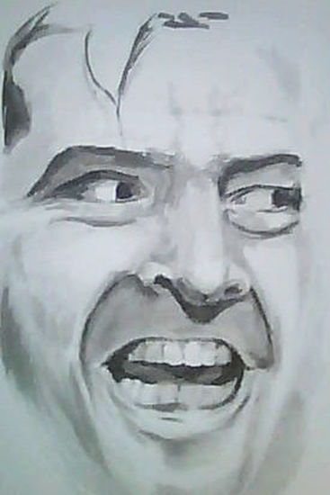 Jack Nicholson- El resplandor Tinta Papel Retrato