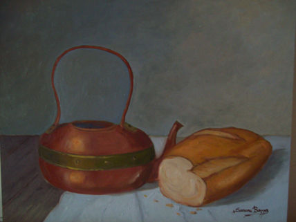 Pava de cobre y pan