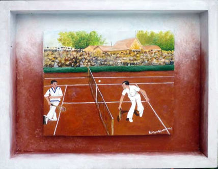 Jugando a tennis