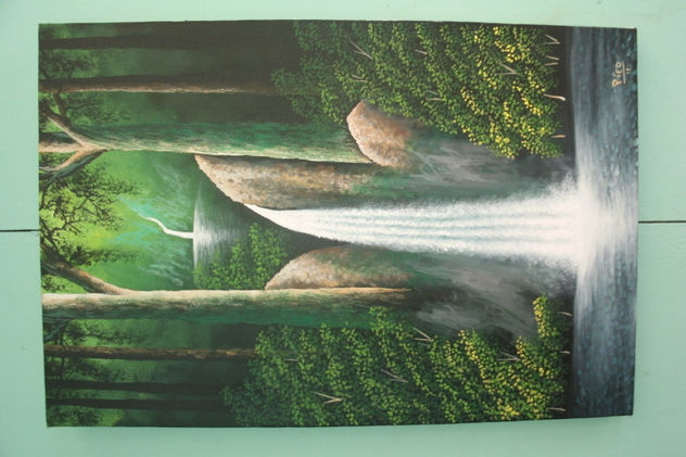 CATARATAS DE COSTA RICA. PINTURA DE PICO