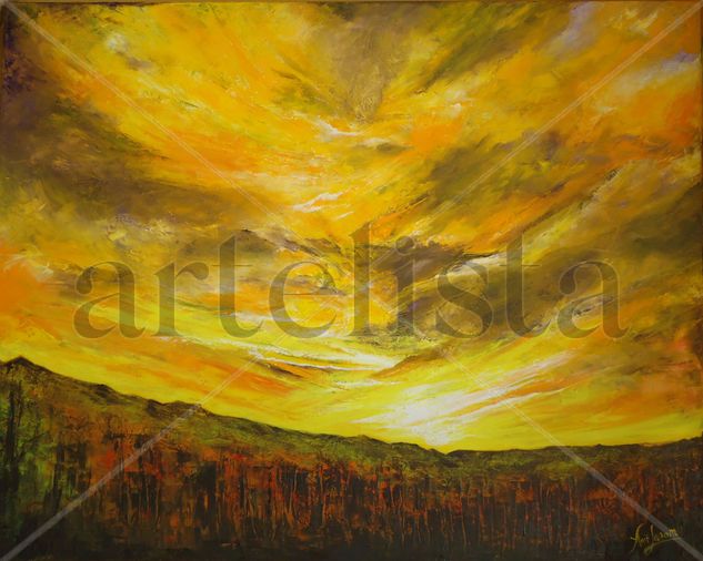 Atardecer errante Oil Canvas Landscaping