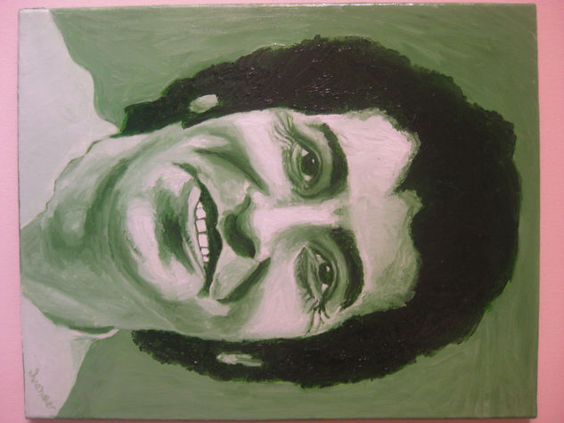 VICTOR JARA Óleo Lienzo Retrato