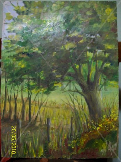 A LA SOMBRA Oil Canvas Landscaping