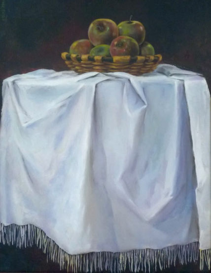 Cesto de manzanas
