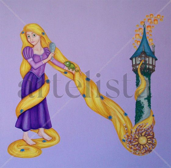 Nicole Rapunzel Acrylic Canvas Others