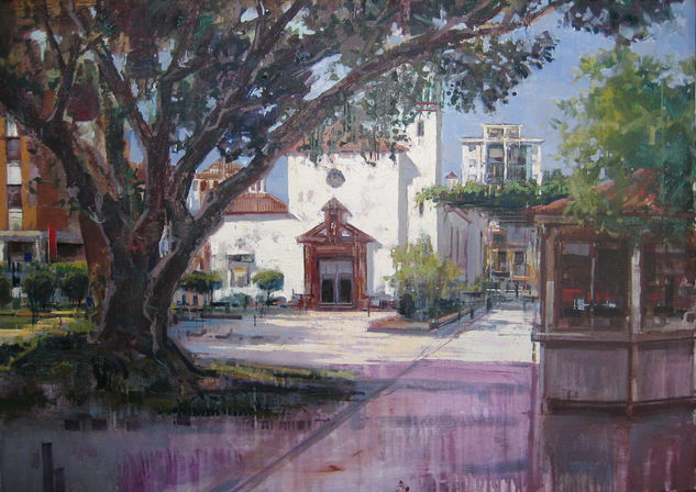 FUENGIROLA IGLESIA Oil Canvas Landscaping