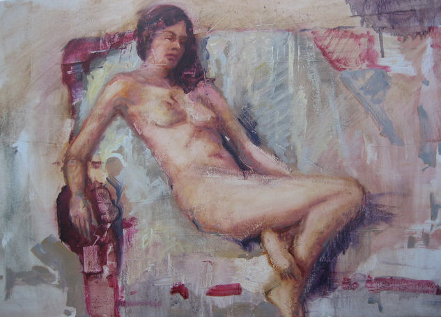 DESNUDO2 Oil Panel Nude Paintings