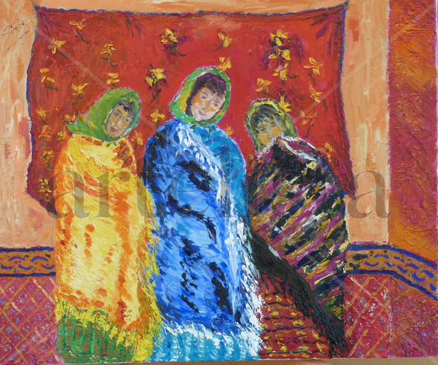 tres mujeres Óleo Lienzo Retrato