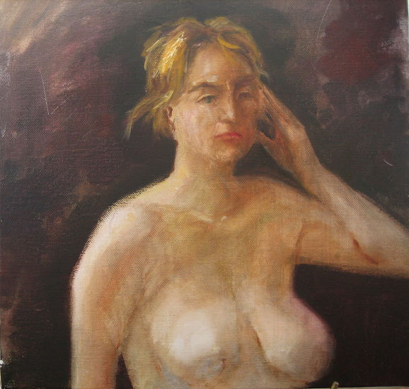 DESNUDO5 Oil Panel Nude Paintings