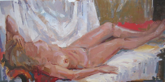 DESNUDO8 Oil Panel Nude Paintings