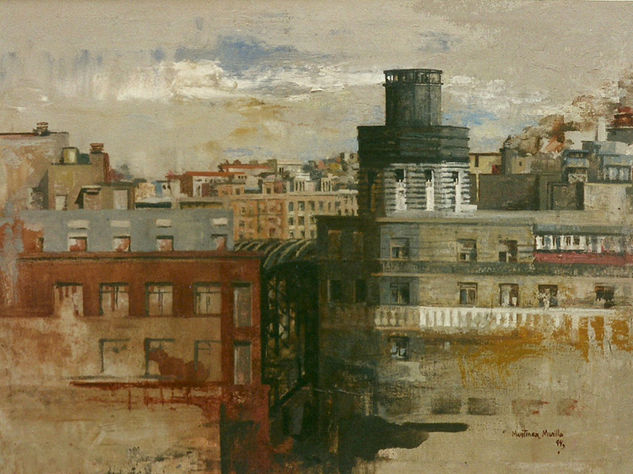 Madrid desde el Reina Sofía.1994 Oil Canvas Landscaping