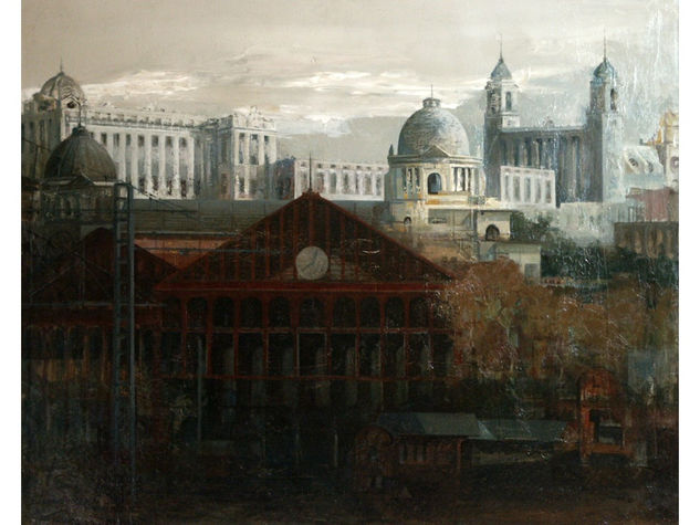 Estación del Norte, 1999 Oil Canvas Landscaping