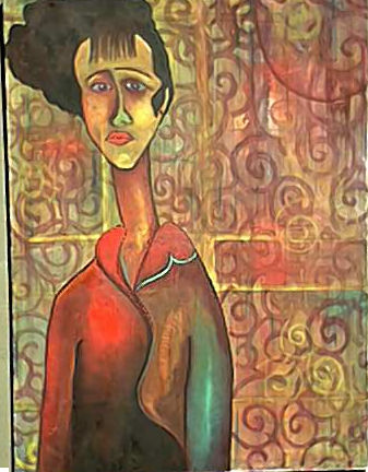 Mujer Mixed media Canvas Portrait